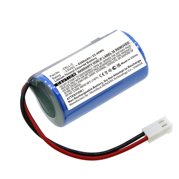 Batteries N Accessories BNA-WB-L17273 Equipment Battery - Li-SOCl2, 3.6V, 6500mAh, Ultra High Capacity - Replacement for Dent  CELL-C Battery