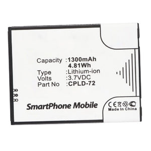 Batteries N Accessories BNA-WB-L10061 Cell Phone Battery - Li-ion, 3.7V, 1300mAh, Ultra High Capacity - Replacement for Coolpad CPLD-72 Battery
