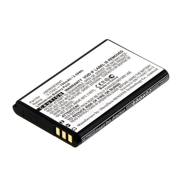 Batteries N Accessories BNA-WB-L16829 Cell Phone Battery - Li-ion, 3.7V, 700mAh, Ultra High Capacity - Replacement for Philips AB0800EWMT Battery