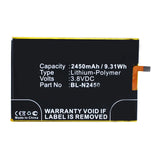 Batteries N Accessories BNA-WB-P11549 Cell Phone Battery - Li-Pol, 3.8V, 2450mAh, Ultra High Capacity - Replacement for GIONEE BL-N2450 Battery