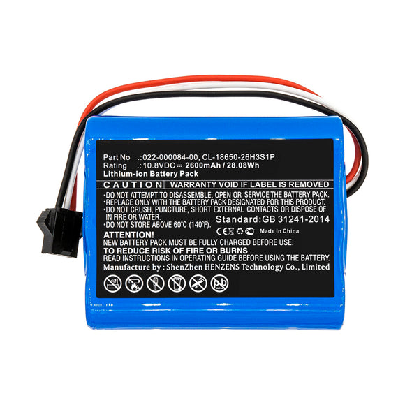 Batteries N Accessories BNA-WB-L10833 Medical Battery - Li-ion, 10.8V, 2600mAh, Ultra High Capacity - Replacement for Cardiomonitor CL-18650-26H3S1P Battery