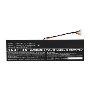 Batteries N Accessories BNA-WB-P16028 Laptop Battery - Li-Pol, 15.2V, 6100mAh, Ultra High Capacity - Replacement for Gateway GAG-J40 Battery