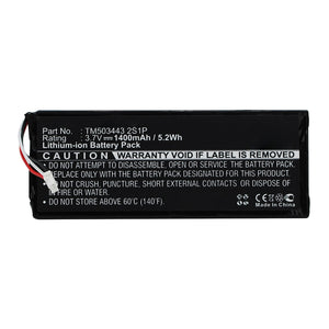 Batteries N Accessories BNA-WB-L14314 Remote Control Battery - Li-ion, 3.7V, 1400mAh, Ultra High Capacity - Replacement for Xpend TM503443 2S1P Battery