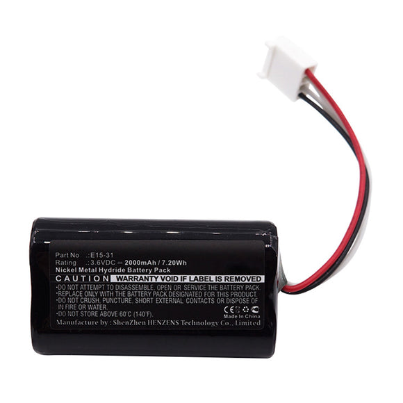 Batteries N Accessories BNA-WB-H14197 Equipment Battery - Ni-MH, 3.6V, 2000mAh, Ultra High Capacity - Replacement for X-Rite E15-31 Battery