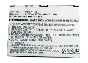 Batteries N Accessories BNA-WB-L5166 Tablets Battery - Li-Ion, 3.7V, 2200 mAh, Ultra High Capacity Battery - Replacement for Huawei HB5A4P2 Battery