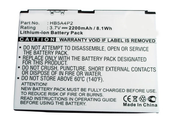 Batteries N Accessories BNA-WB-L5166 Tablets Battery - Li-Ion, 3.7V, 2200 mAh, Ultra High Capacity Battery - Replacement for Huawei HB5A4P2 Battery