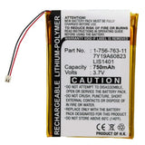 Batteries N Accessories BNA-WB-P8885 Player Battery - Li-Pol, 3.7V, 750mAh, Ultra High Capacity - Replacement for Sony LIS1401 Battery