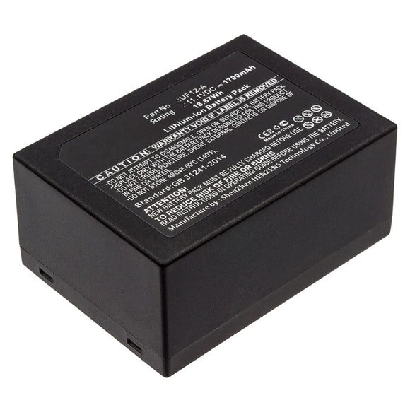 Batteries N Accessories BNA-WB-L10769 Medical Battery - Li-ion, 11.1V, 1700mAh, Ultra High Capacity - Replacement for Ahram Biosystems UF12-A Battery