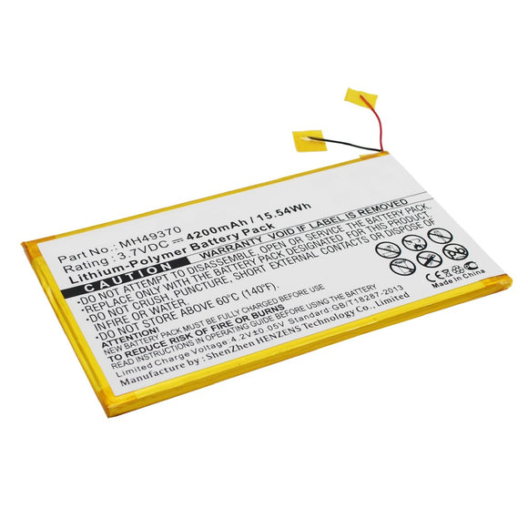 Batteries N Accessories BNA-WB-P5194 Tablets Battery - Li-Pol, 3.7V, 4200 mAh, Ultra High Capacity Battery - Replacement for RCA MH49370 Battery