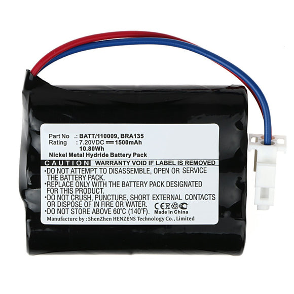 Batteries N Accessories BNA-WB-H9331 Medical Battery - Ni-MH, 7.2V, 1500mAh, Ultra High Capacity - Replacement for B.braun BRA135 Battery