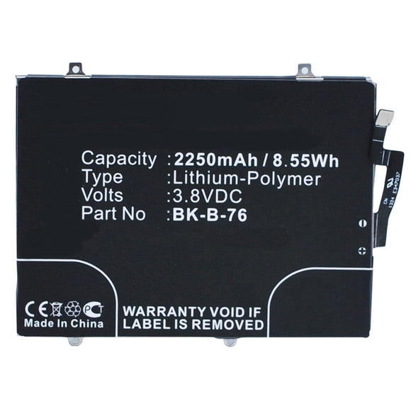 Batteries N Accessories BNA-WB-P9916 Cell Phone Battery - Li-Pol, 3.8V, 2250mAh, Ultra High Capacity - Replacement for BBK BK-B-76 Battery