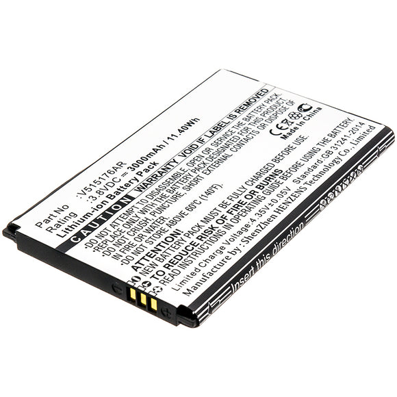Batteries N Accessories BNA-WB-L11452 Wifi Hotspot Battery - Li-ion, 3.8V, 3000mAh, Ultra High Capacity - Replacement for Franklin Wireless V515176AR Battery