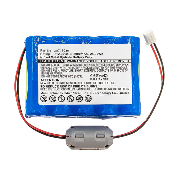 Batteries N Accessories BNA-WB-H16141 Medical Battery - Ni-MH, 12V, 2000mAh, Ultra High Capacity - Replacement for B.braun 8713030 Battery