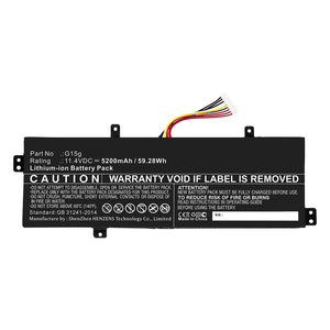 Batteries N Accessories BNA-WB-L13507 Laptop Battery - Li-ion, 11.4V, 5200mAh, Ultra High Capacity - Replacement for Thunderobot G15g Battery