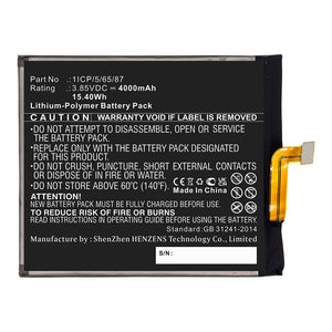 Batteries N Accessories BNA-WB-P13980 Cell Phone Battery - Li-Pol, 3.85V, 4000mAh, Ultra High Capacity - Replacement for UMI 1ICP/5/65/87 Battery