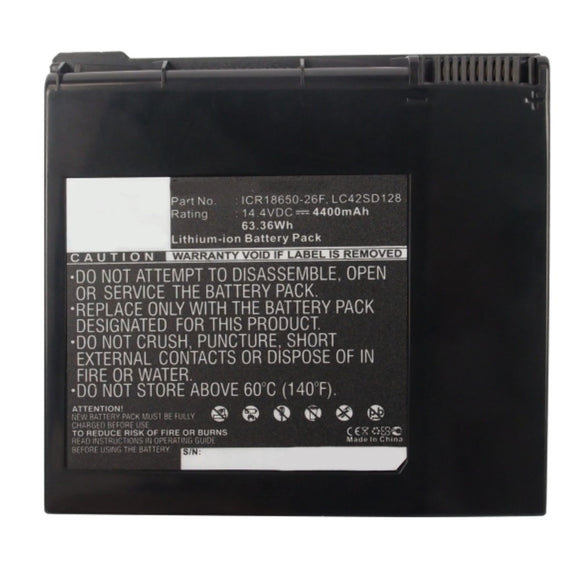 Batteries N Accessories BNA-WB-L10432 Laptop Battery - Li-ion, 14.4V, 4400mAh, Ultra High Capacity - Replacement for Asus A42-G74 Battery