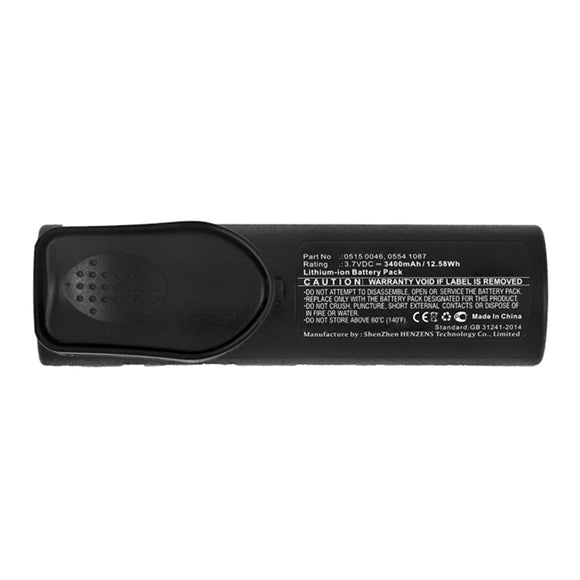 Batteries N Accessories BNA-WB-L13380 Equipment Battery - Li-ion, 3.7V, 3400mAh, Ultra High Capacity - Replacement for Testo 0515 0046 Battery