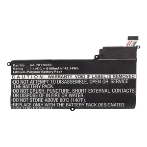 Batteries N Accessories BNA-WB-P13482 Laptop Battery - Li-Pol, 7.4V, 6100mAh, Ultra High Capacity - Replacement for Samsung AA-PBYN8AB Battery