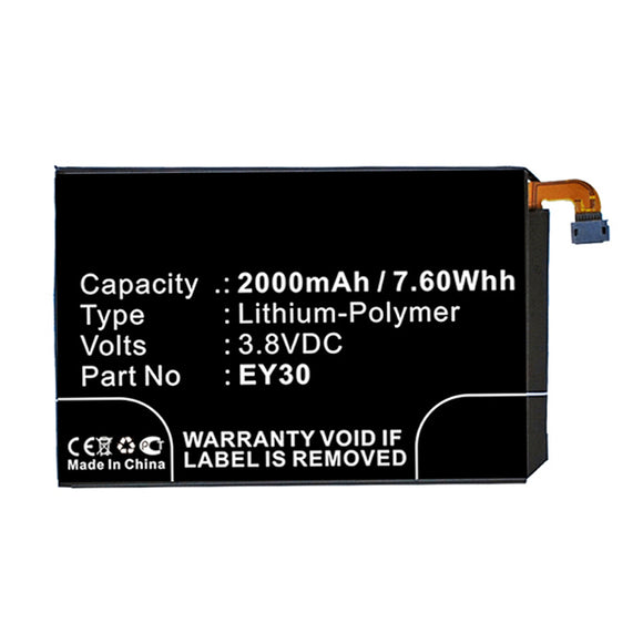 Batteries N Accessories BNA-WB-P8360 Cell Phone Battery - Li-Pol, 3.8V, 2000mAh, Ultra High Capacity Battery - Replacement for Motorola EY30, SNN5945A Battery