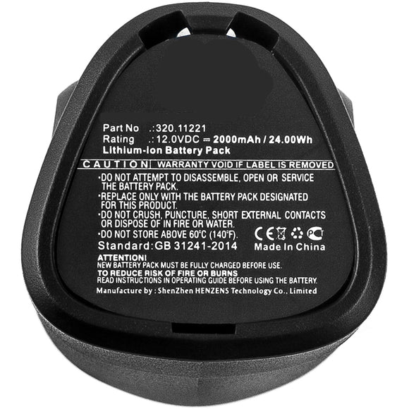 Batteries N Accessories BNA-WB-L8470 Power Tools Battery - Li-ion, 12V, 2000mAh, Ultra High Capacity Battery - Replacement for Craftsman 320.11221 Battery