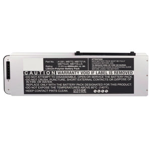 Batteries N Accessories BNA-WB-P9563 Laptop Battery - Li-Pol, 10.8V, 4600mAh, Ultra High Capacity - Replacement for Apple A1281 Battery