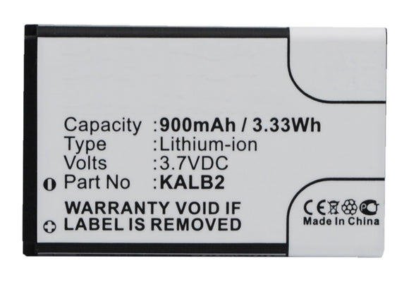 Batteries N Accessories BNA-WB-L3371 Cell Phone Battery - Li-Ion, 3.7V, 900 mAh, Ultra High Capacity - Replacement for KAZAM BL-40 Battery
