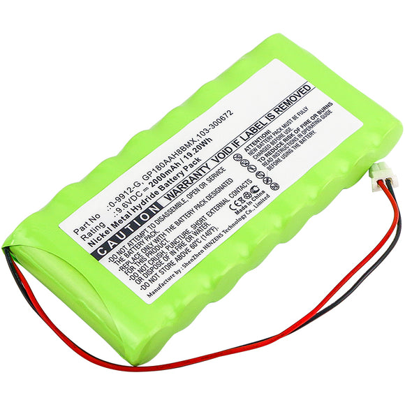 Batteries N Accessories BNA-WB-H8609 Alarm System Battery - Ni-MH, 9.6V, 2000mAh, Ultra High Capacity - Replacement for Visonic 0-9912-G, 100729, 103-300672, GP130AAH6BMX Battery
