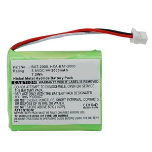 Batteries N Accessories BNA-WB-H9445 Medical Battery - Ni-MH, 3.6V, 2000mAh, Ultra High Capacity - Replacement for Omron BAT-2000 Battery