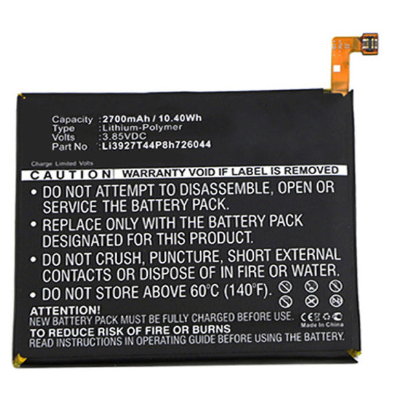 Batteries N Accessories BNA-WB-P3727 Cell Phone Battery - Li-Pol, 3.85V, 2700 mAh, Ultra High Capacity Battery - Replacement for ZTE Li3927T44P8h726044 Battery