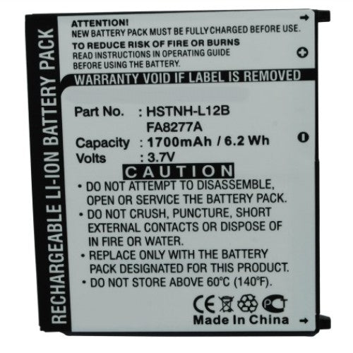 Batteries N Accessories BNA-WB-L8626 PDA Battery - Li-ion, 3.7V, 1700mAh, Ultra High Capacity Battery - Replacement for HP 430128-001, FA8277A, FA827AA, HSTNH-L12B Battery