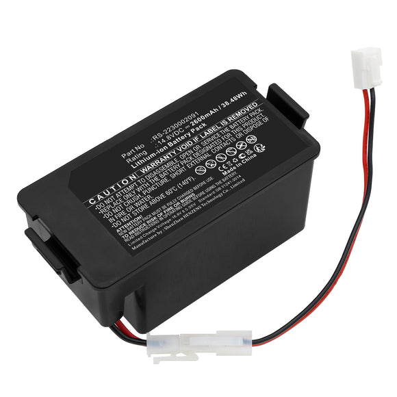 Batteries N Accessories BNA-WB-L18230 Vacuum Cleaner Battery - Li-ion, 14.8V, 2600mAh, Ultra High Capacity - Replacement for Rowenta RS-2230002091 Battery