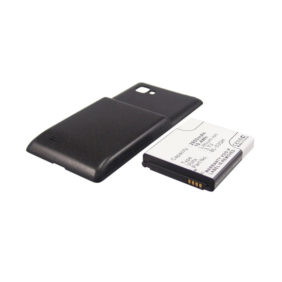 Batteries N Accessories BNA-WB-L16396 Cell Phone Battery - Li-ion, 3.7V, 2800mAh, Ultra High Capacity - Replacement for LG BL-53QH Battery