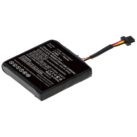 Batteries N Accessories BNA-WB-L17437 GPS Battery - Li-ion, 3.7V, 700mAh, Ultra High Capacity - Replacement for TomTom VF3S Battery