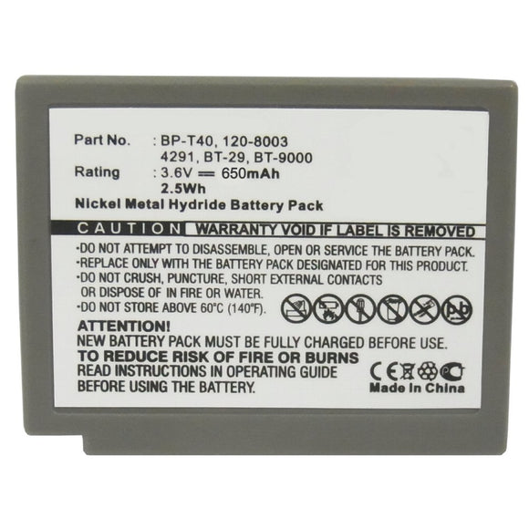 Batteries N Accessories BNA-WB-CPH-429 Cordless Phone Battery - Ni-MH, 3.6V, 650 mAh, Ultra High Capacity Battery - Replacement for Sony BP-T40 Battery