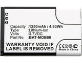 Batteries N Accessories BNA-WB-L1243 Barcode Scanner Battery - Li-Ion, 3.7V, 1250 mAh, Ultra High Capacity Battery - Replacement for Honeywell 3159122 Battery