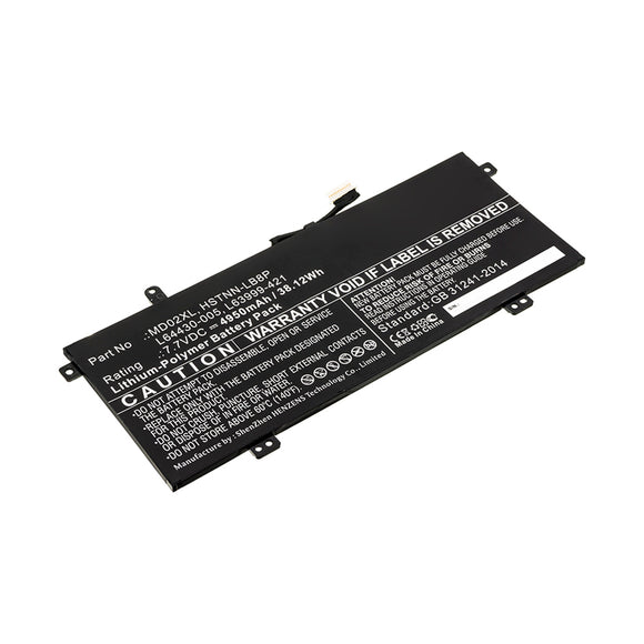 Batteries N Accessories BNA-WB-P11805 Laptop Battery - Li-Pol, 7.7V, 4950mAh, Ultra High Capacity - Replacement for HP MD02XL Battery