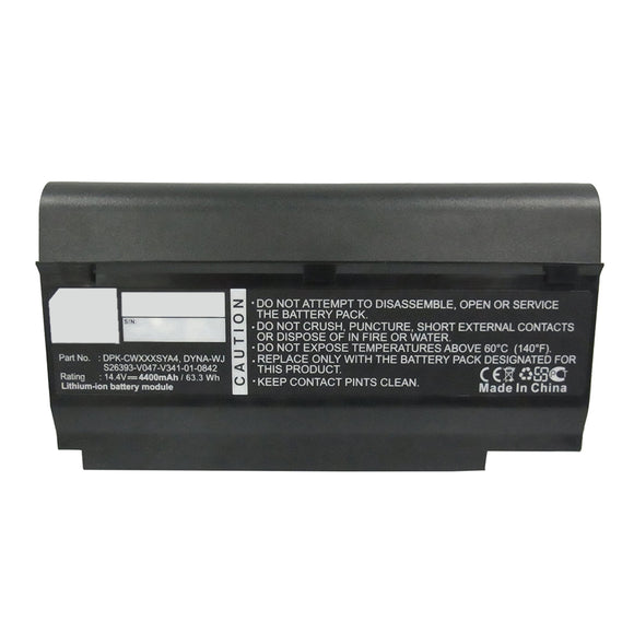 Batteries N Accessories BNA-WB-L16009 Laptop Battery - Li-ion, 14.4V, 4400mAh, Ultra High Capacity - Replacement for Fujitsu DYNA-WJ Battery