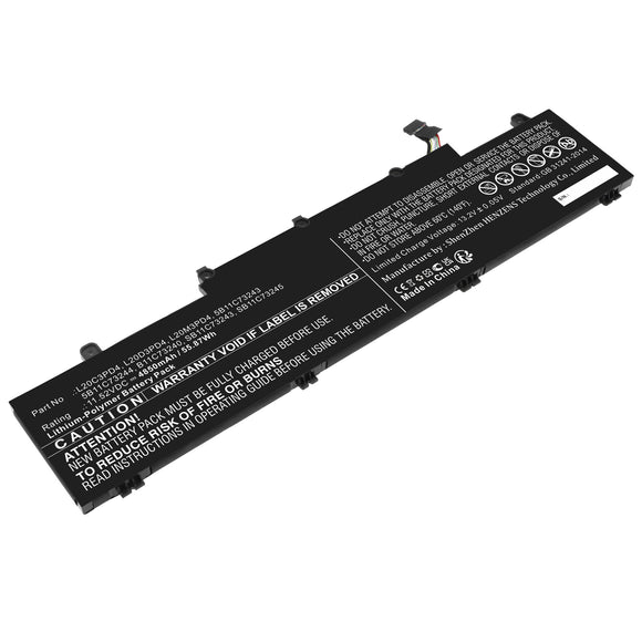 Batteries N Accessories BNA-WB-L18071 Laptop Battery - Li-Pol, 11.52V, 4850mAh, Ultra High Capacity - Replacement for Lenovo L20C3PD4 Battery