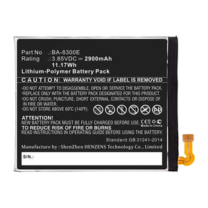 Batteries N Accessories BNA-WB-P14777 Cell Phone Battery - Li-Pol, 3.85V, 2900mAh, Ultra High Capacity - Replacement for Pantech BA-8300E Battery