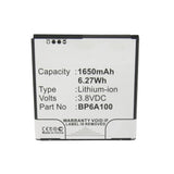 Batteries N Accessories BNA-WB-L11951 Cell Phone Battery - Li-ion, 3.8V, 1650mAh, Ultra High Capacity - Replacement for HTC 35H00190-09M Battery