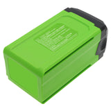 Batteries N Accessories BNA-WB-L17650 Gardening Tools Battery - Li-ion, 40V, 5000mAh, Ultra High Capacity - Replacement for GreenWorks GWG40B2 Battery