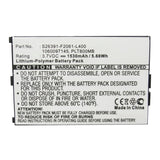 Batteries N Accessories BNA-WB-P15566 Cell Phone Battery - Li-Pol, 3.7V, 1530mAh, Ultra High Capacity - Replacement for Fujitsu PLT800MB Battery