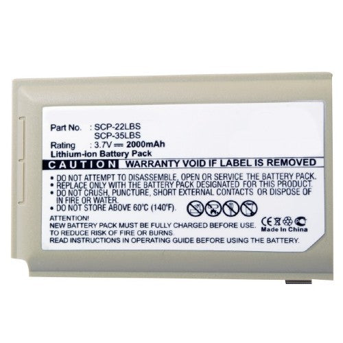 Batteries N Accessories BNA-WB-L8419 Cell Phone Battery - Li-ion, 3.7V, 2000mAh, Ultra High Capacity Battery - Replacement for Sanyo SCP-22LBS, SCP-35LBS Battery