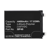 Batteries N Accessories BNA-WB-P17620 Cell Phone Battery - Li-Pol, 3.87V, 4400mAh, Ultra High Capacity - Replacement for Poco BP49 Battery