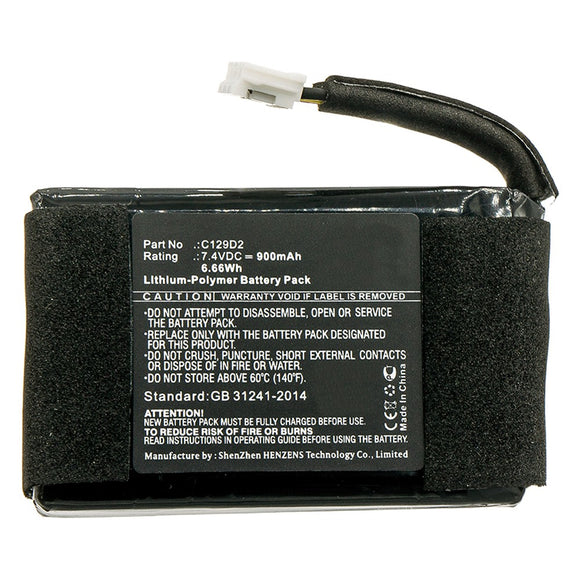 Batteries N Accessories BNA-WB-P11053 Speaker Battery - Li-Pol, 7.4V, 900mAh, Ultra High Capacity - Replacement for Bang & Olufsen C129D2 Battery