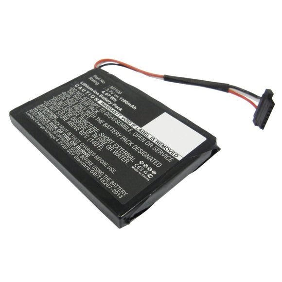 Batteries N Accessories BNA-WB-L4231 GPS Battery - Li-Ion, 3.7V, 1100 mAh, Ultra High Capacity Battery - Replacement for Magellan M1100 Battery