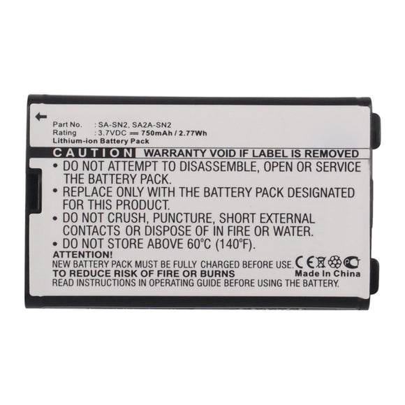 Batteries N Accessories BNA-WB-L16524 Cell Phone Battery - Li-ion, 3.7V, 750mAh, Ultra High Capacity - Replacement for Sagem SA2A-SN2 Battery