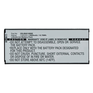 Batteries N Accessories BNA-WB-L13146 Cell Phone Battery - Li-ion, 3.85V, 2800mAh, Ultra High Capacity - Replacement for Samsung EB-BN910BBE Battery