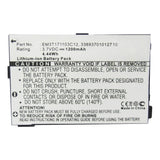Batteries N Accessories BNA-WB-L16422 Cell Phone Battery - Li-ion, 3.7V, 1200mAh, Ultra High Capacity - Replacement for Mitac EM3T171103C12 Battery