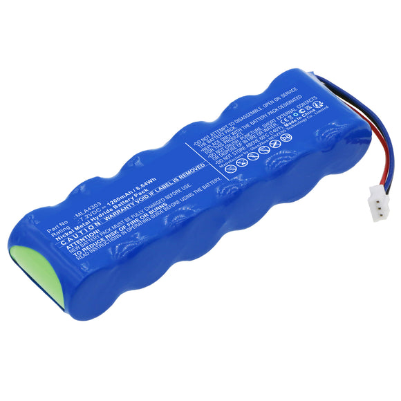 Batteries N Accessories BNA-WB-H17671 Medical Battery - Ni-MH, 7.2V, 1200mAh, Ultra High Capacity - Replacement for Micro Medical MLA4303 Battery